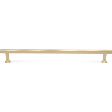 Hapny Home Mod 18" Center to Center Solid Brass Luxury Modern Square Bar Appliance Pull / Handle Satin Brass