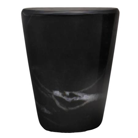 Hapny Home Marble 15/16 Inch Conical Cabinet Knob Black Marble