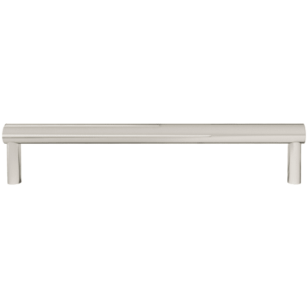 Hapny Home Sunburst 12" Center to Center Solid Brass Textured Designer Modern Appliance Pull / Handle Polished Nickel