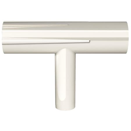Hapny Home Sunburst 1-15/16" Designer Luxury T Bar Solid Brass Cabinet / Drawer Bar Knob Polished Nickel