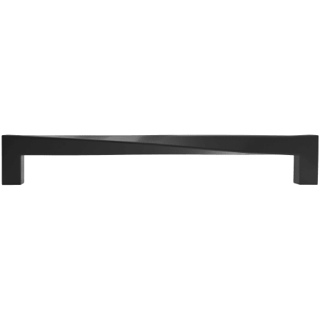 Hapny Home Twist 8" Center to Center Twisted Square Solid Brass Cabinet Handle / Drawer Pull Matte Black