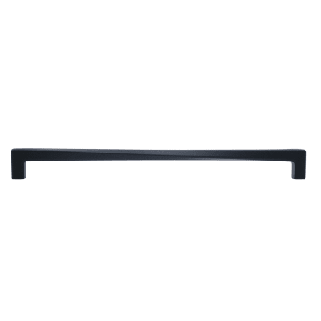 Hapny Home Twist 12" Center to Center Solid Brass Twisted Square Luxury Large Cabinet Handle / Drawer Pull Matte Black