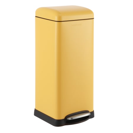 happimess Betty 30.3 Liter Iron Free Standing Trash Can Yellow