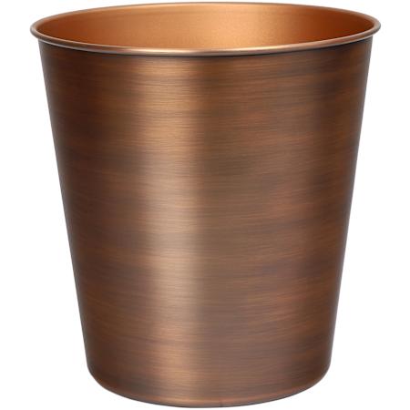 happimess Nolan 7.9 Liter Stainless Steel Free Standing Smooth Textured Trash Can Antique Copper