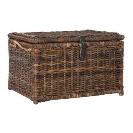happimess Caden 30" Wide Wicker Collapsible Storage Trunk Brown