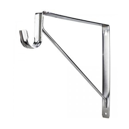 Hardware Resources Closet Rod and Shelf Support Bracket for 1-5/16 Inch Diameter Closet Rods - FINAL SALE Polished Chrome