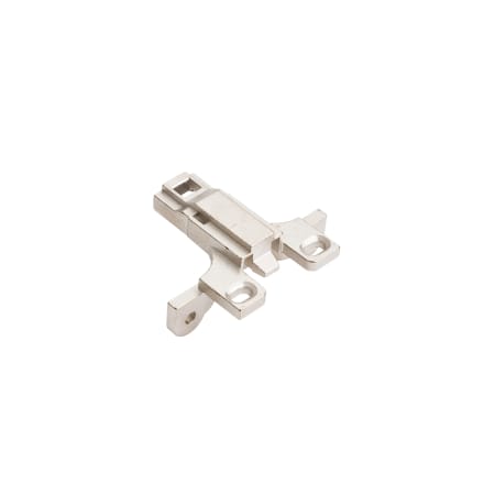 Hardware Resources 500 Series Clip On Mounting Plate with 3mm Height Adjustment for Concealed Euro Hinges - Single Polished Nickel