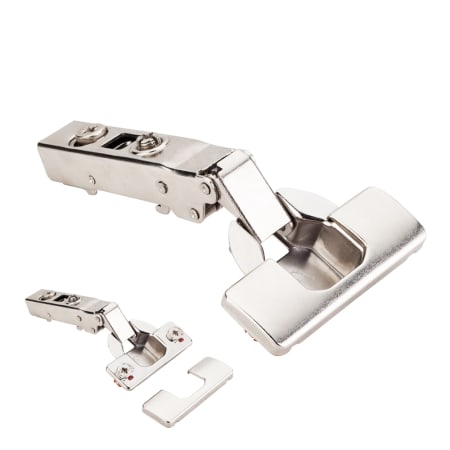 Hardware Resources 700 Series Full Overlay Adjustable Concealed Euro Hinge with 125 Degree Opening Angle and Soft Close - Single Hinge Polished Nickel