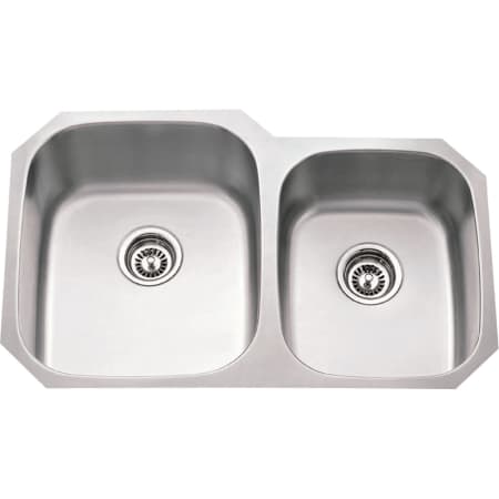 Hardware Resources 32" Undermount Double Basin Stainless Steel Kitchen Sink Stainless Steel
