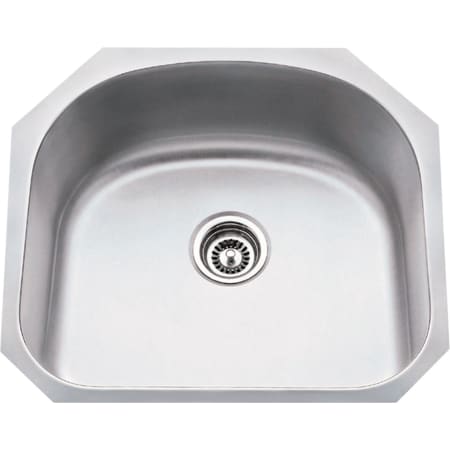 Hardware Resources 23-1/4"L x 20-7/8"W x 9"D 18 Gauge Undermount Single Bowl Stainless Steel Utility Laundry Sink Stainless Steel