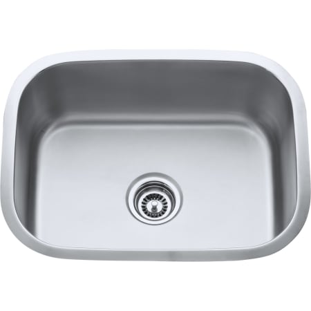Hardware Resources 23-1/2"L x 17-3/4"W x 9"D Undermount Single Bowl 18 Gauge Stainless Steel Utility Laundry Sink Stainless Steel