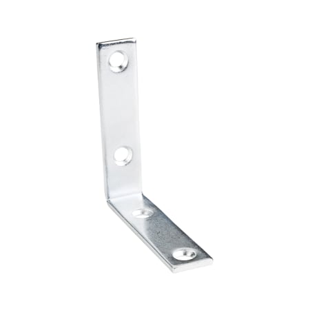 Hardware Resources Single 2-1/2" x 2-1/2" Inch Angled Corner Brace Bracket for Cabinets, Shelves, Furniture Zinc