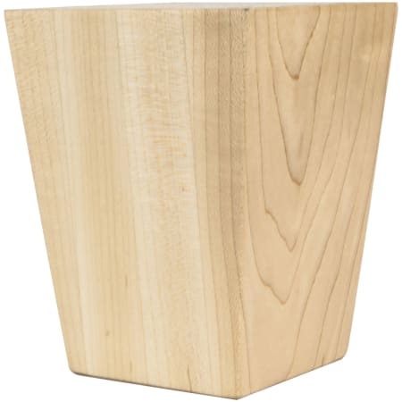 Hardware Resources Bun Foot with Square Tapered Shaker Styling, 4-1/2"H x 3-1/2"D Natural Alder