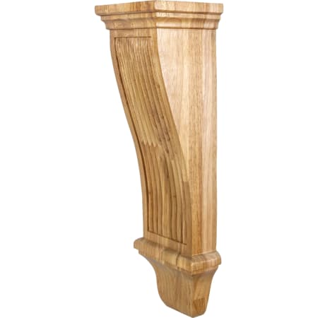 Hardware Resources Corbel with Renaissance Reed Styling, 22"H x 7"W x 6"D Natural Alder