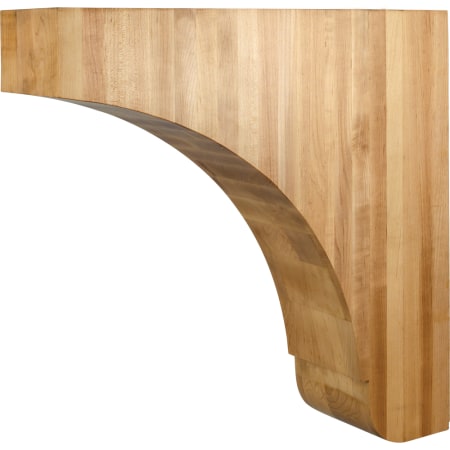 Hardware Resources Corbel with Decorative Styling, 18"H x 5"W x 18"D - FINAL SALE Natural Hard Maple