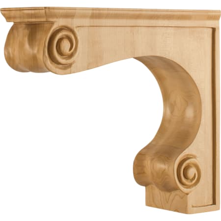 Hardware Resources Corbel with Decorative Styling, 9"H x 3-3/8"W x 10"D Natural Maple