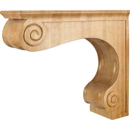 Hardware Resources Corbel with Decorative Styling, 18"H x 6"W x 16"D Natural Maple