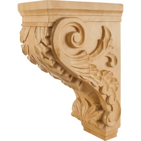 Hardware Resources Corbel with Acanthus Styling, 24"H x 9-1/2"W x 16"D Natural White Birch