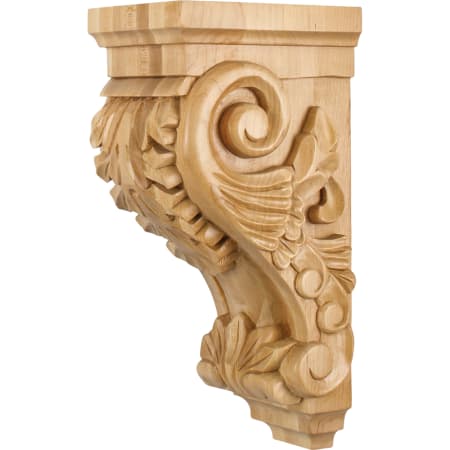 Hardware Resources Corbel with Acanthus Styling, 14"H x 5"W x 7"D Natural Oak