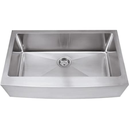 Hardware Resources 35-7/8" x 20-3/4" Stainless Steel Single Bowl Basin 9"D Farmhouse Apron Front Kitchen Sink Stainless Steel