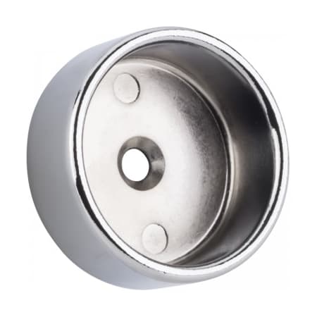 Hardware Resources Closed Press Fit Closet Rod Mounting Bracket for 1-5/16 Inch Diameter Closet Rods - FINAL SALE Polished Chrome