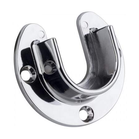 Hardware Resources Open Top Screw In Closet Rod Mounting Bracket for 1-5/16 Inch Diameter Closet Rods - FINAL SALE Polished Chrome