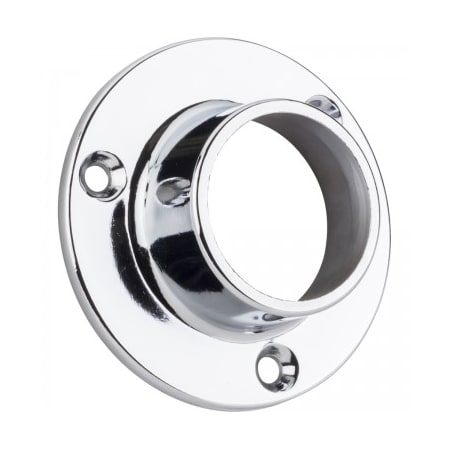 Hardware Resources Closed Screw In Closet Rod Mounting Bracket for 1-5/16 Inch Diameter Closet Rods - FINAL SALE Polished Chrome