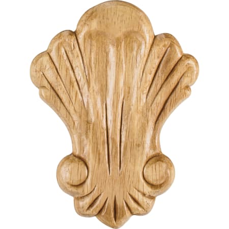 Hardware Resources Paint Grade Pressed Wood Ocean Seashell Applique Onlay - 4-3/8"H x 3-1/4"W x 5/16"D Natural Rubberwood