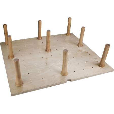 Hardware Resources Medium Drawer Organization Peg Board System with 12 Push-In Pegs Hard Maple