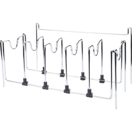 Hardware Resources Press-In Pots and Pans Organizer for Peg Board System Polished Chrome