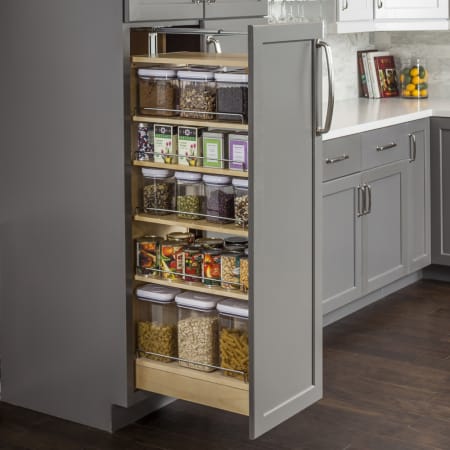 Hardware Resources 5-1/2 Inch Wide by 60 Inch Tall Cabinet Pull Out Shelves Wood