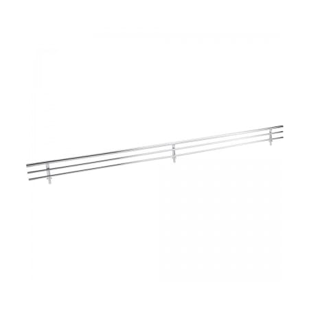 Hardware Resources Closet System 17" Wide Wire Shoe Fence Rail for Closet Shoe Shelves / Racks Polished Chrome