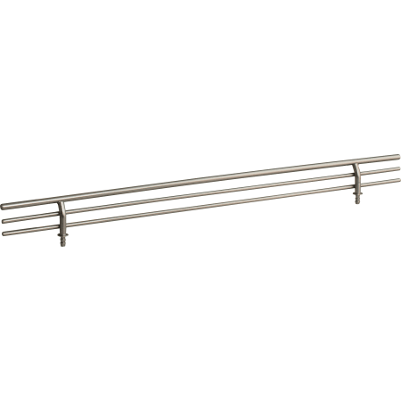 Hardware Resources Closet System 17" Wide Wire Shoe Fence Rail for Closet Shoe Shelves / Racks Satin Nickel