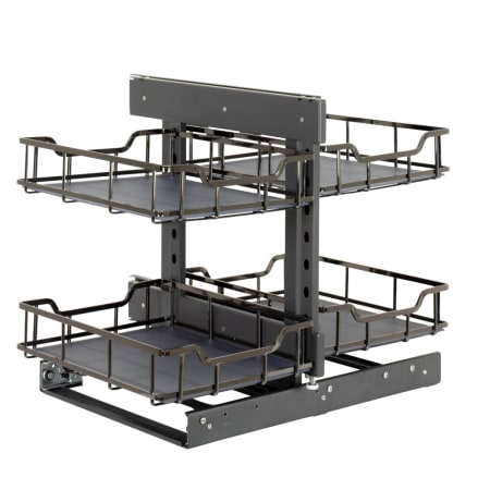 Hardware Resources Storage With Style - Blind Corner Kitchen Cabinet Organizer for 18" Blind Corner Cabinets Black Nickel