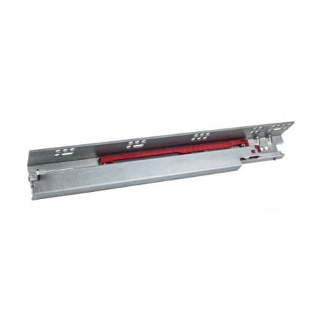 Hardware Resources Dura Close EZ Open PAIR of 24" Full Extension Soft Close Undermount Drawer Slides with 100 Pound Weight Capacity Zinc