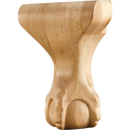 Hardware Resources Foot with Queen Anne Styling, 6"H x 4-1/4"W x 2-3/4"D - FINAL SALE Natural Oak