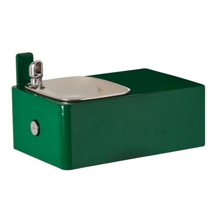 Haws Wall Mounted 11 Gauge Powder-Coated Steel Drinking Fountain Green