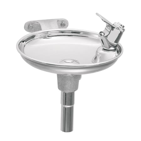 Haws Single bubbler, wall mounted, drinking fountain with round stainless steel bowl. Stainless Steel