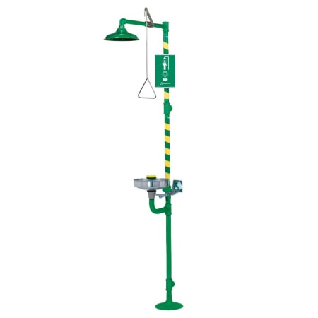 Haws Corrosion-resistant, coated combination shower & eye/face wash with AXION MSR™ eye/face wash and shower head. Stainless Steel
