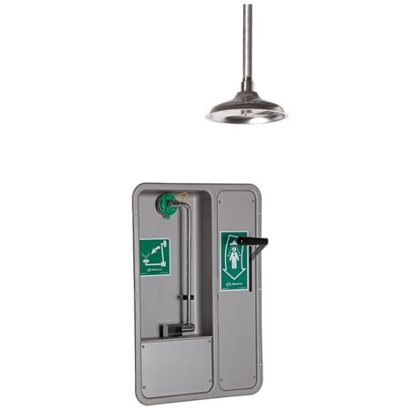 Haws Axion Recessed Cabinet Eye and Face Wash with Pull Down Lever for Ceiling Mounted Drench Shower Head Stainless Steel