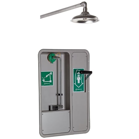 Haws Axion Recessed Cabinet Eye and Face Wash with Pull Down Lever for Horizontally Mounted Drench Shower Head Stainless Steel