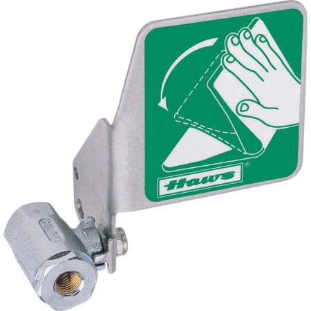 Haws Ball Valve with Flag - 1/2" Inlet x 1/4" NPT Outlet Chrome