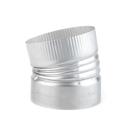 Heat-Fab 8" 15 Degree Crimped Elbow Stainless Steel 304