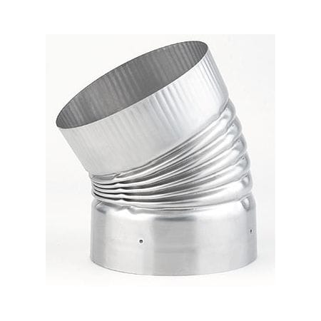 Heat-Fab 8" 30 Degree Crimped Elbow Stainless Steel 304