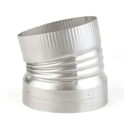 Heat-Fab 7" 15 Degree Crimped Elbow Stainless Steel 304