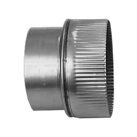 Heat-Fab 9" Saf-T Liner 304 8 Crimp Female Reducer Stainless Steel