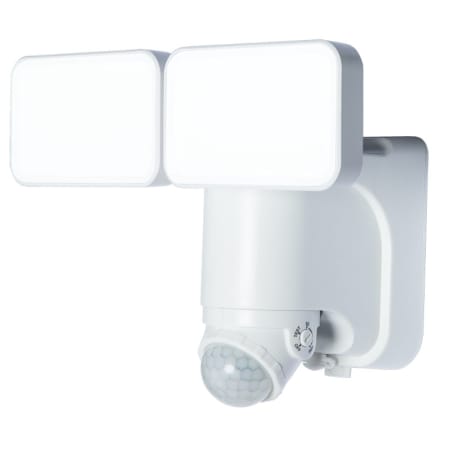 Heath Zenith 2 Light 10-3/32" Wide Integrated LED Outdoor Dual Head Flood Light - Motion Sensor Activated and Solar Powered White