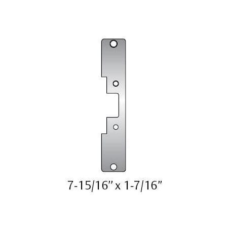 HES Faceplate for HES 5000 Series Electric Strikes for Cylindrical Locksets Includes Universal Mounting Tabs Black