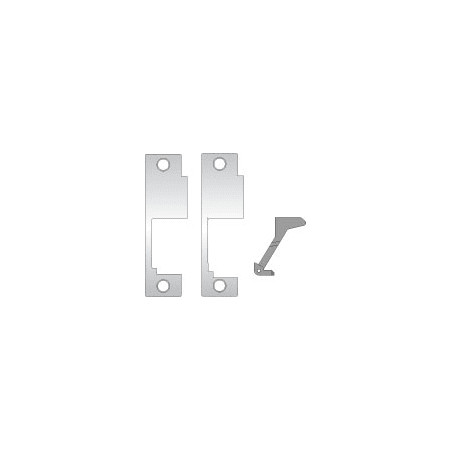 HES Faceplate for HES 8500 Series Electric Strikes for Sargent Mortise Locksets Bright Brass
