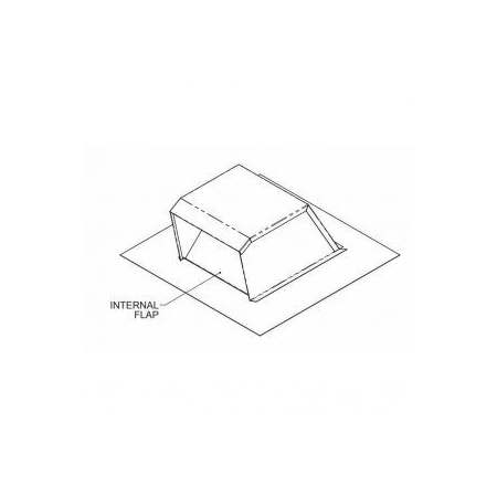 Hestan 6" Ventilation Roof Cap with Min. 4/12 Pitch N/A